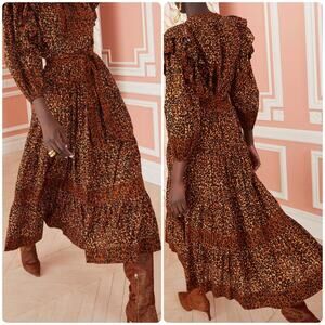 Ulla Johnson Sierra Midi Skirt Leopard